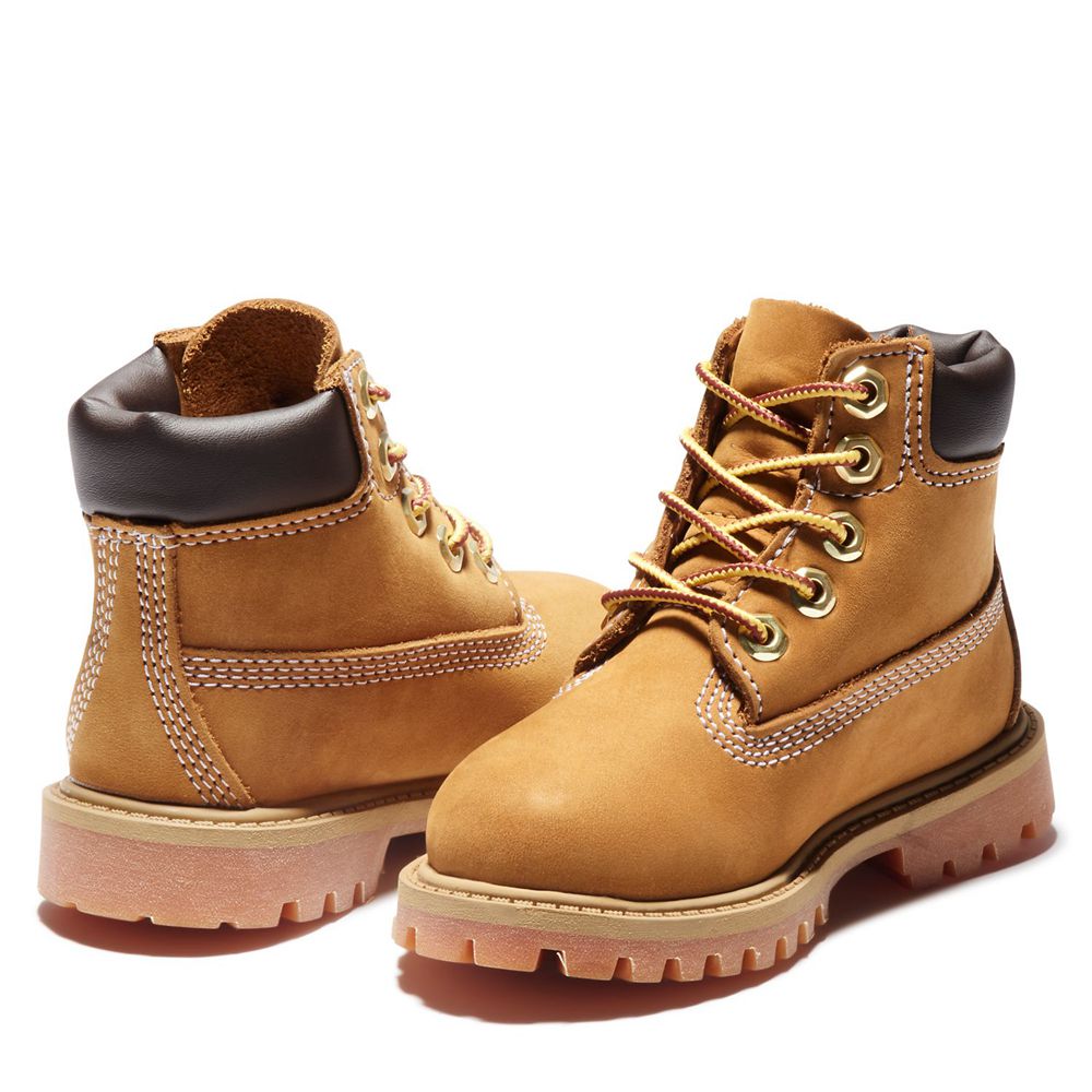 Bocanci 6-Inch Timberland Copii Maro - Toddler Premium Waterproof - Romania - WGMPOR162